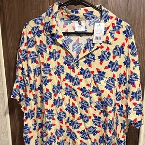 Men's Pabst Blue Ribbon Beer Casual Shirt